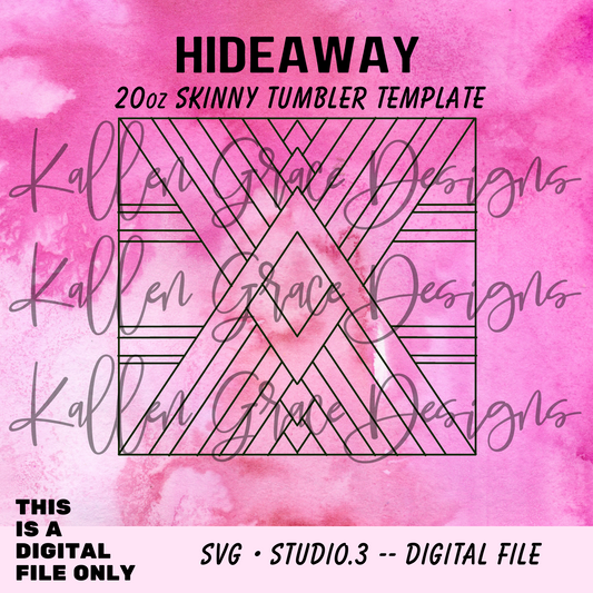 20oz Hideaway {Tumbler Template}