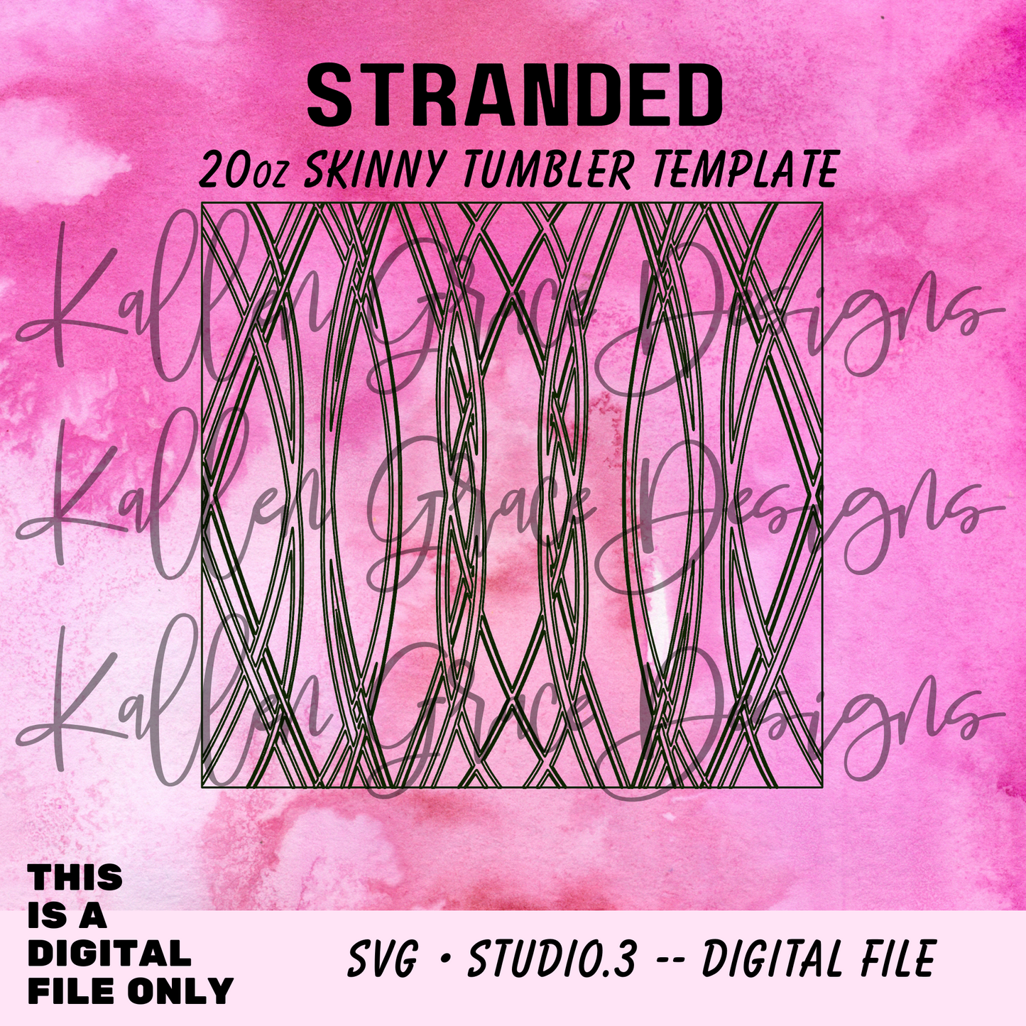 20oz Stranded{Tumbler Template}