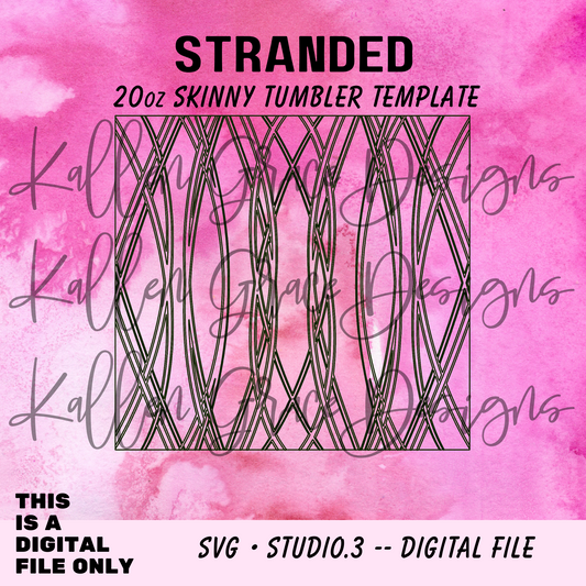 20oz Stranded{Tumbler Template}