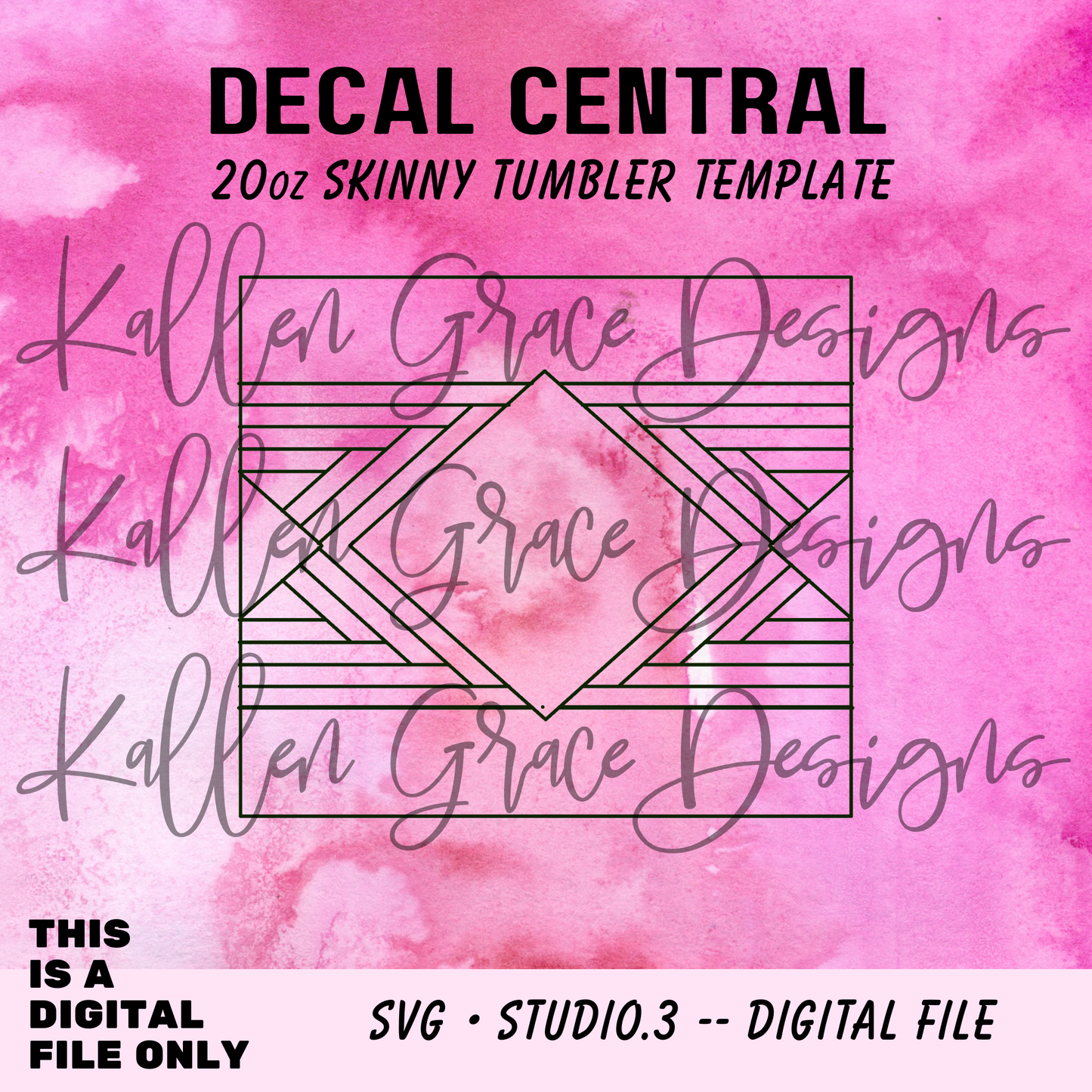 20oz Decal Central {Tumbler Template}