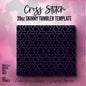 20oz Cross Stitch Tumbler Template