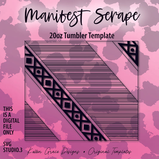 20oz Manifest Serape Template