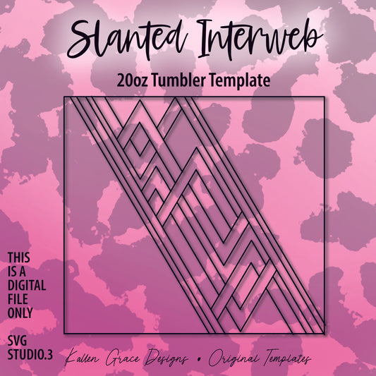 20oz Slanted Interweb Tumbler Template