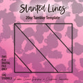 20oz Slanted Lines Tumbler Template