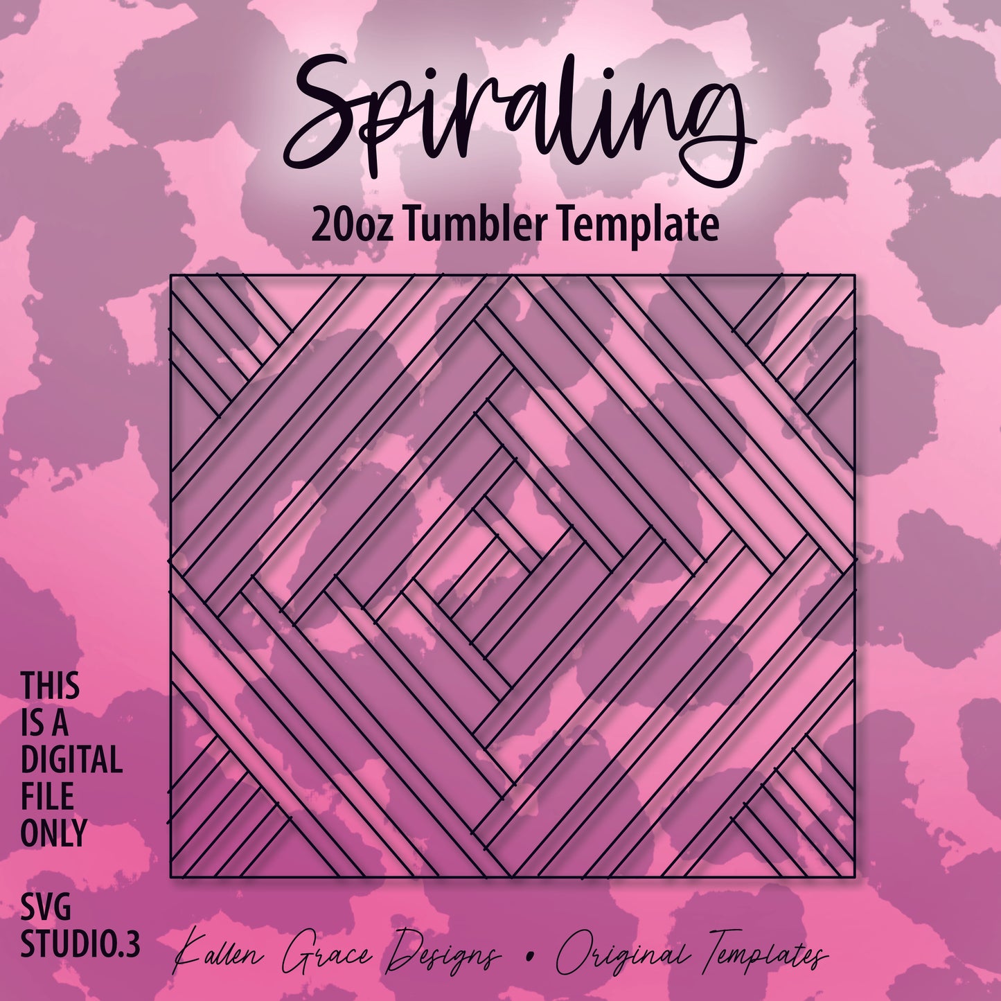 20oz Spiraling Tumbler Template
