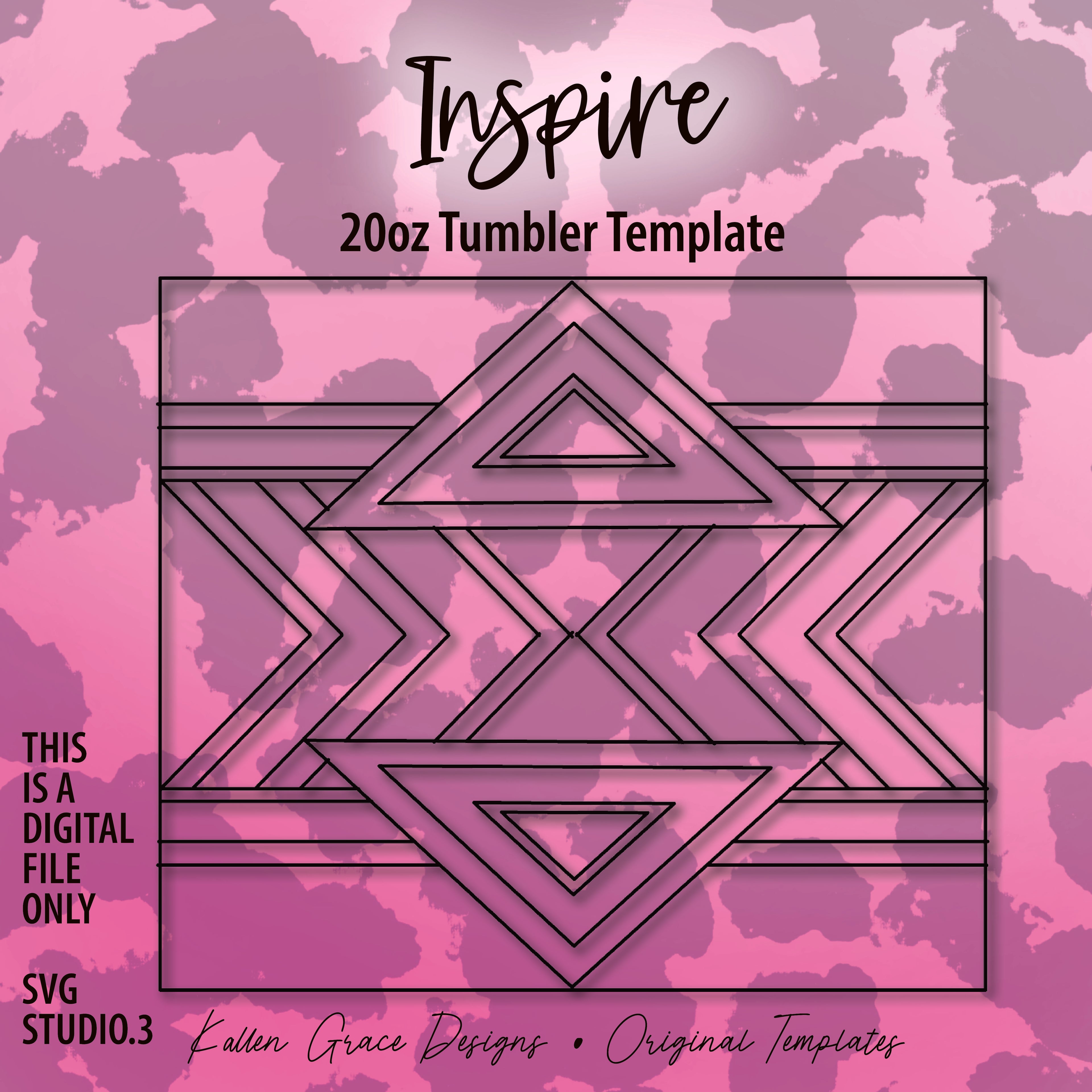 20oz Inspire Tumbler Template