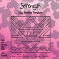 20oz Strength Tumbler Template