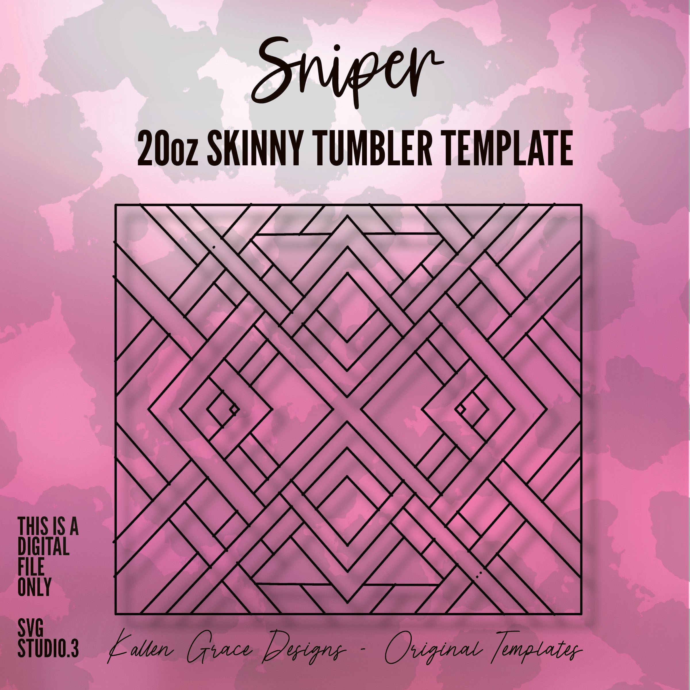 20oz Sniper Tumbler Template