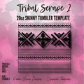 20oz Tribal Serape 2 Template