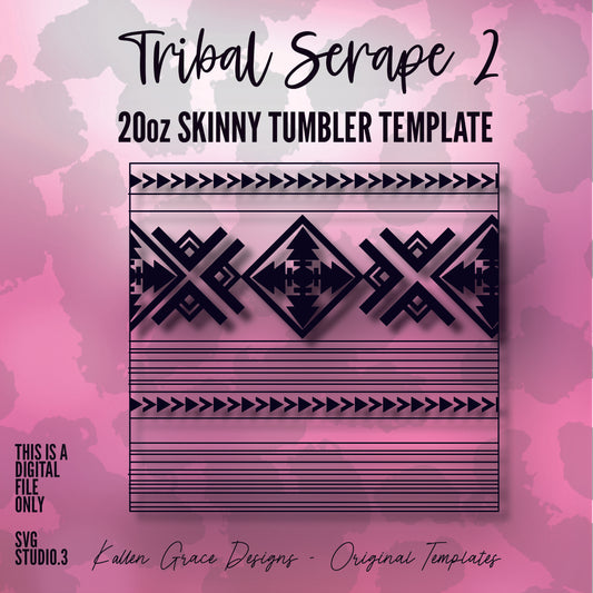 20oz Tribal Serape 2 Template