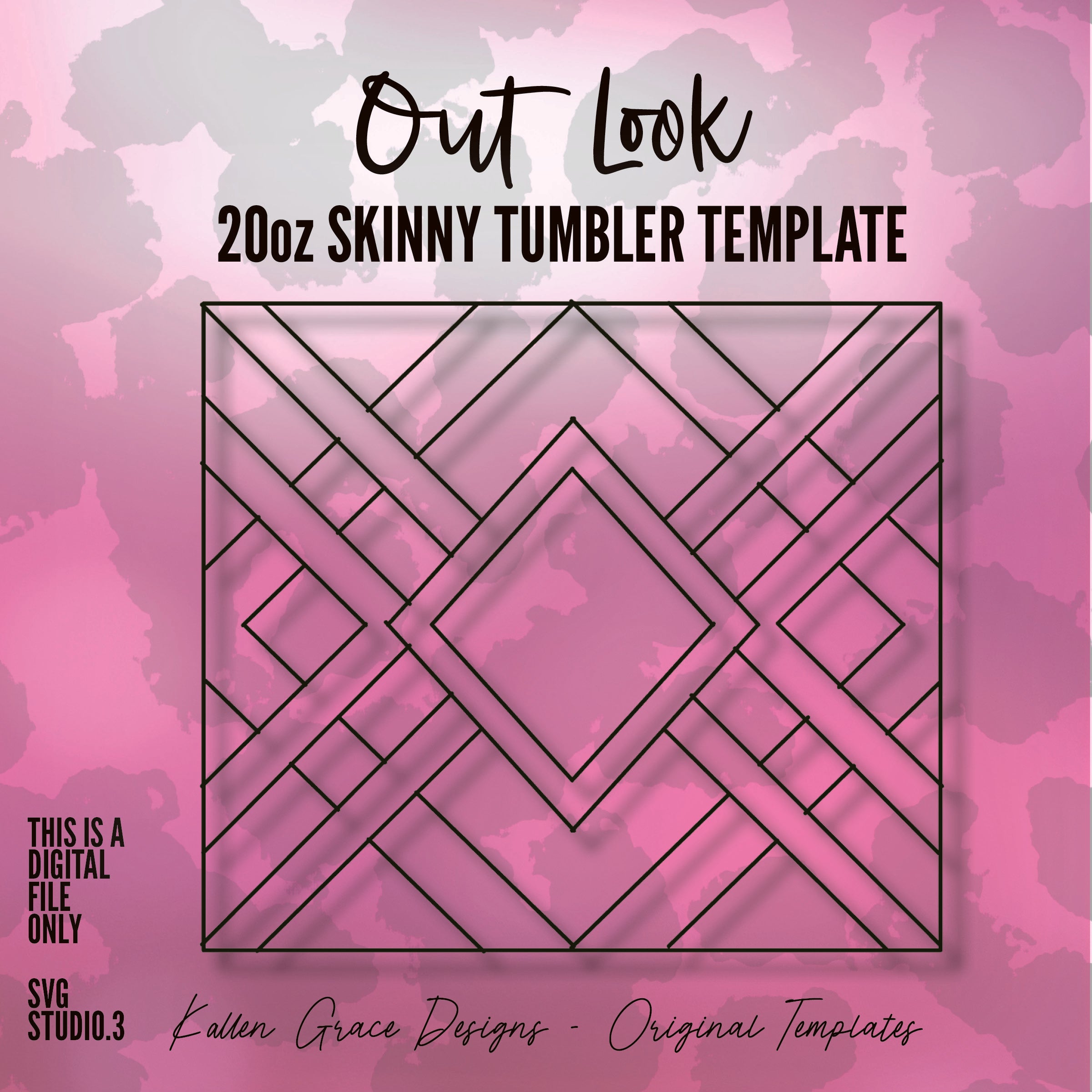20oz Outlook Tumbler Template