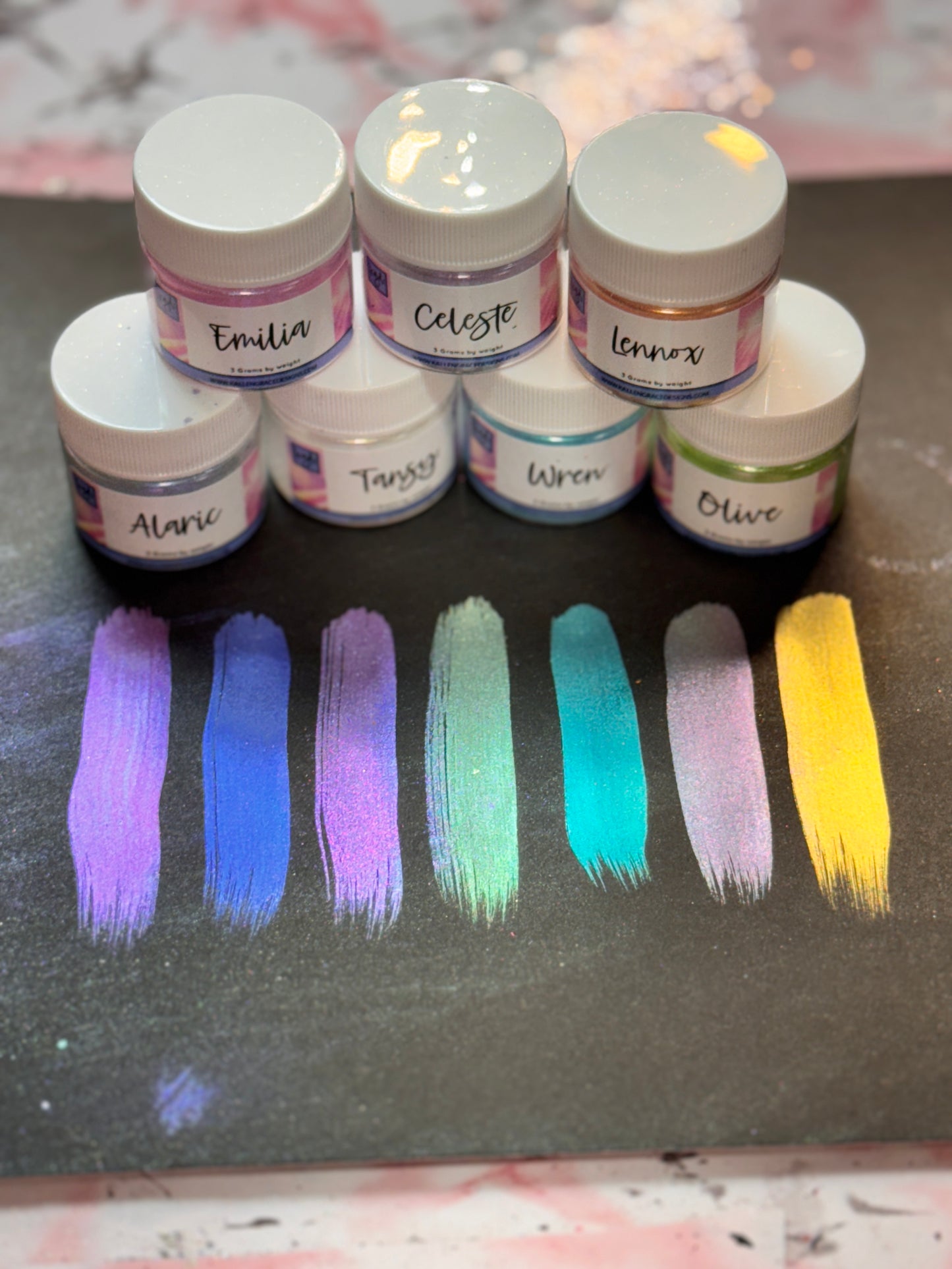 Pastel Pigment Bundle #2 {7 Colors -3 Grams}