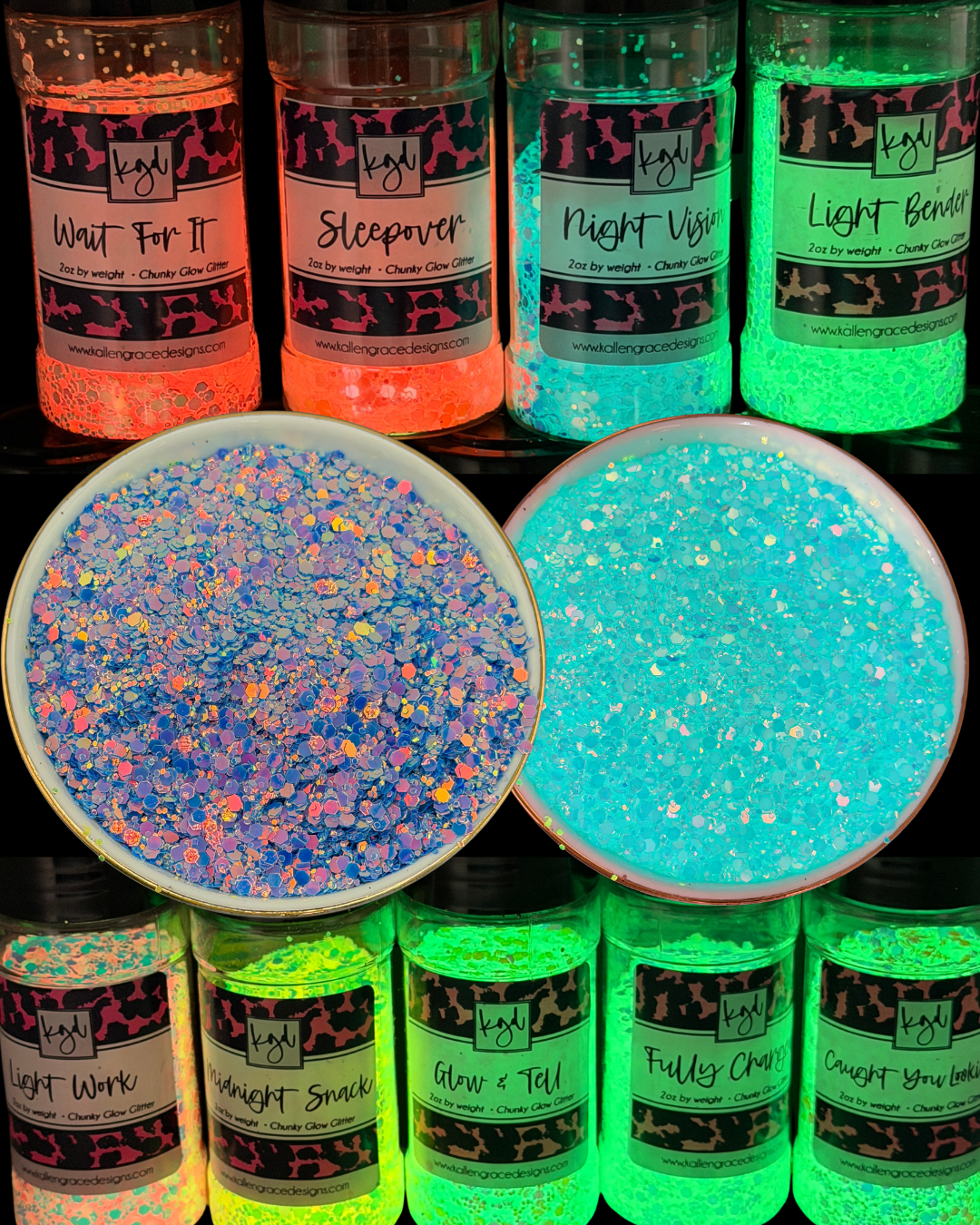 Night Vision {Chunky Glow Glitter}