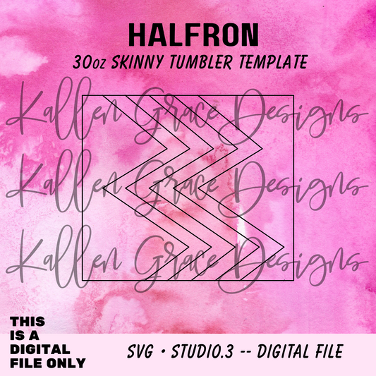 30oz Halfron {Tumbler Template}