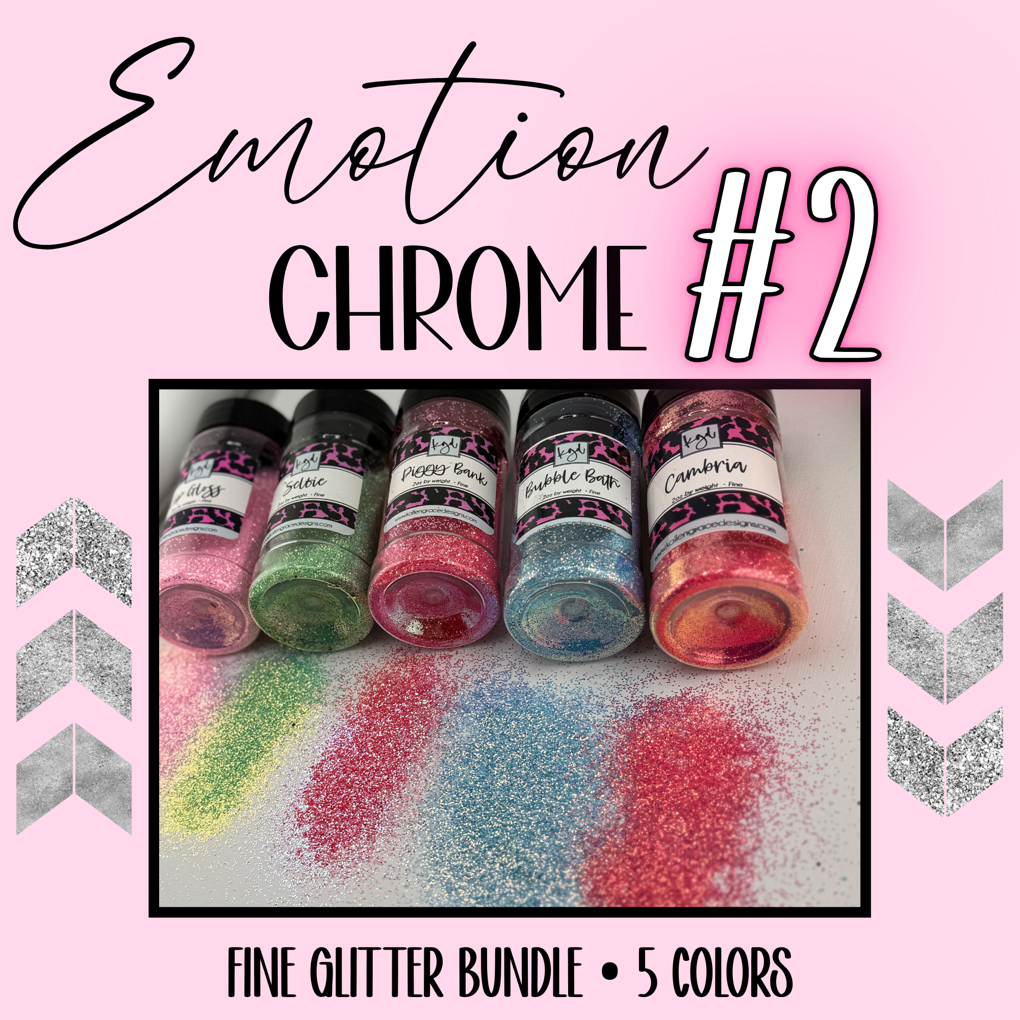 Emotion Chrome Glitter Bundle #2 {5 Colors}