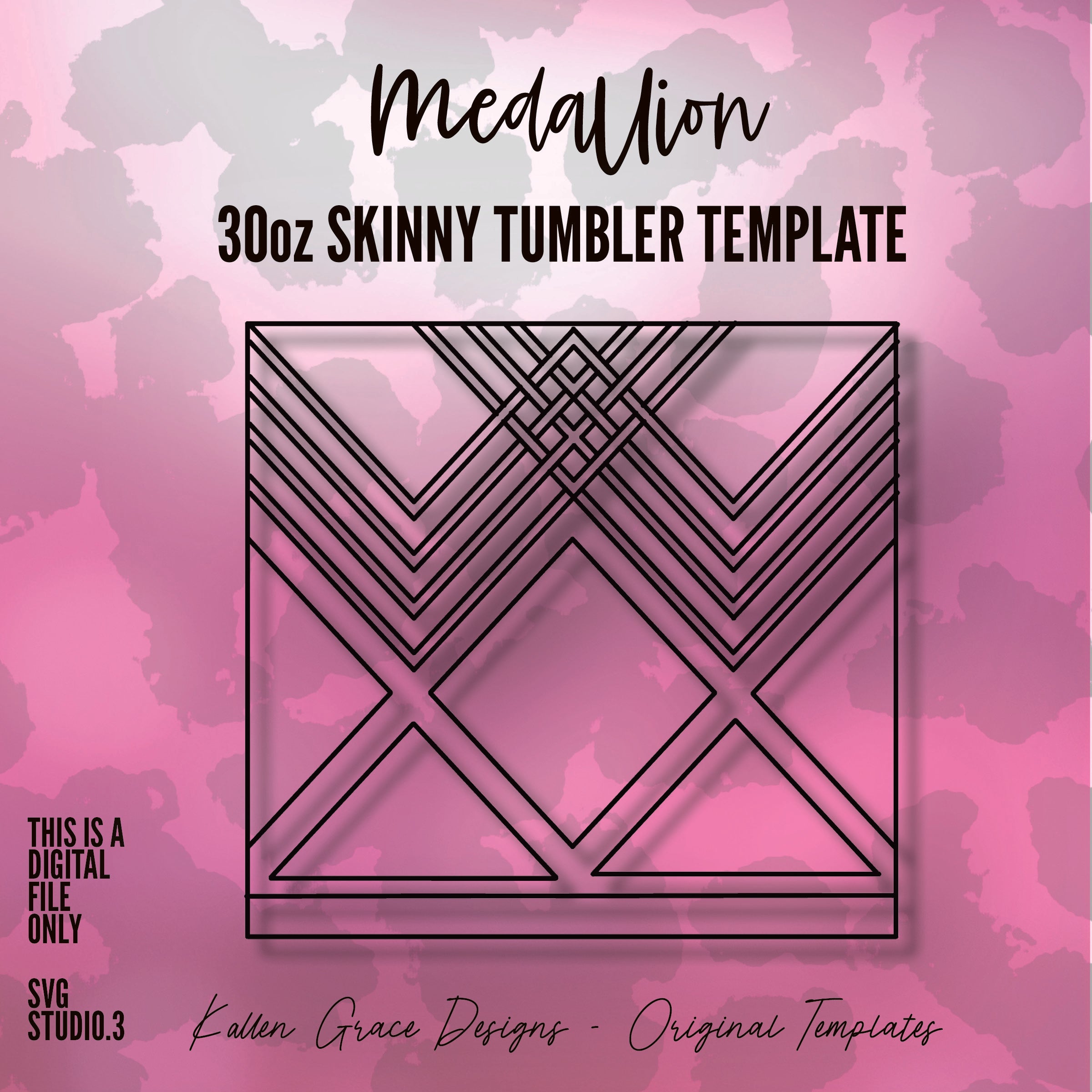30oz Medallion Tumbler Template