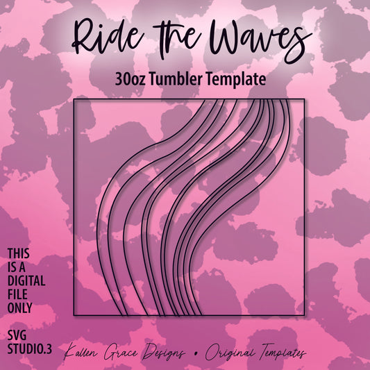 30oz Ride The Waves Template