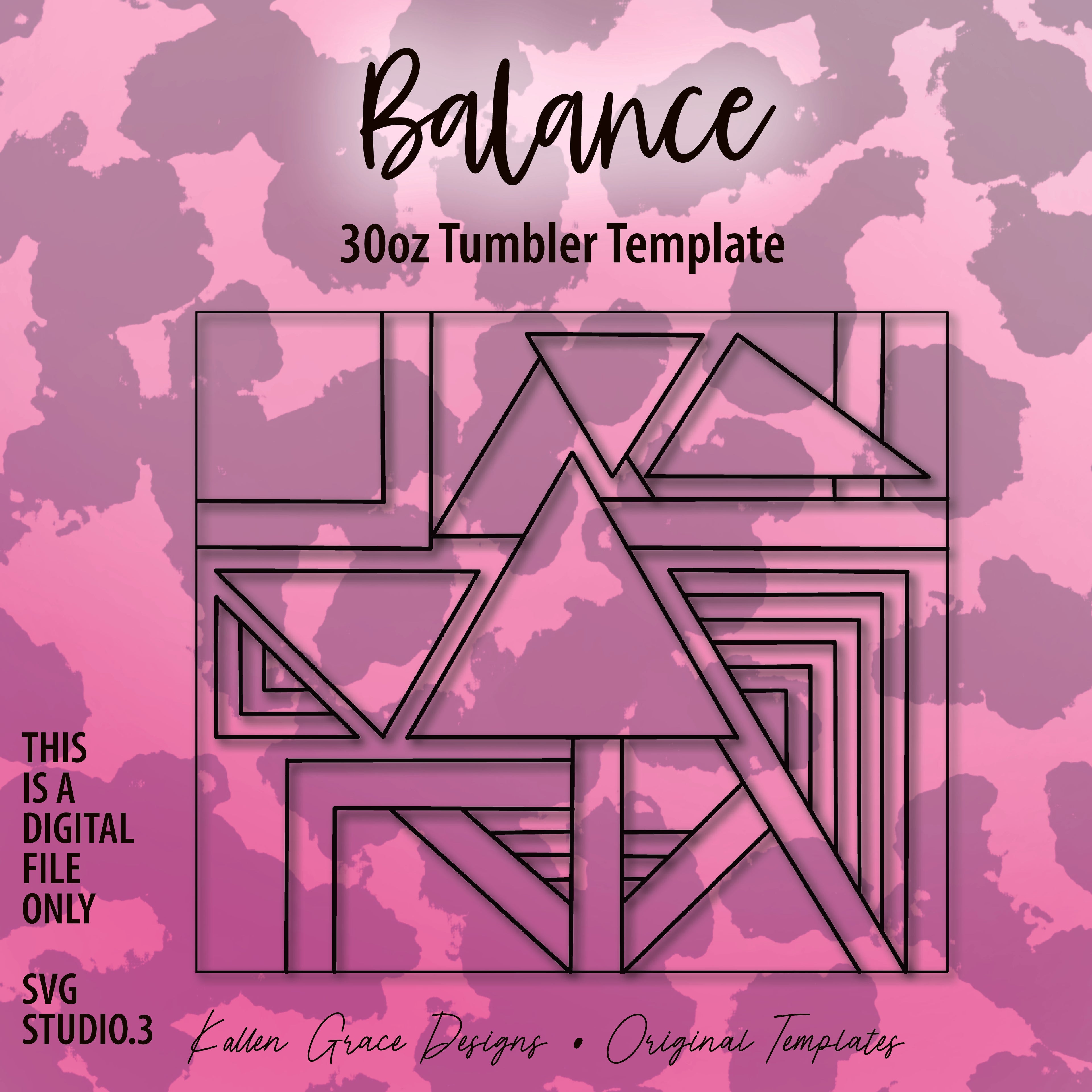 30oz Balance Tumbler Template