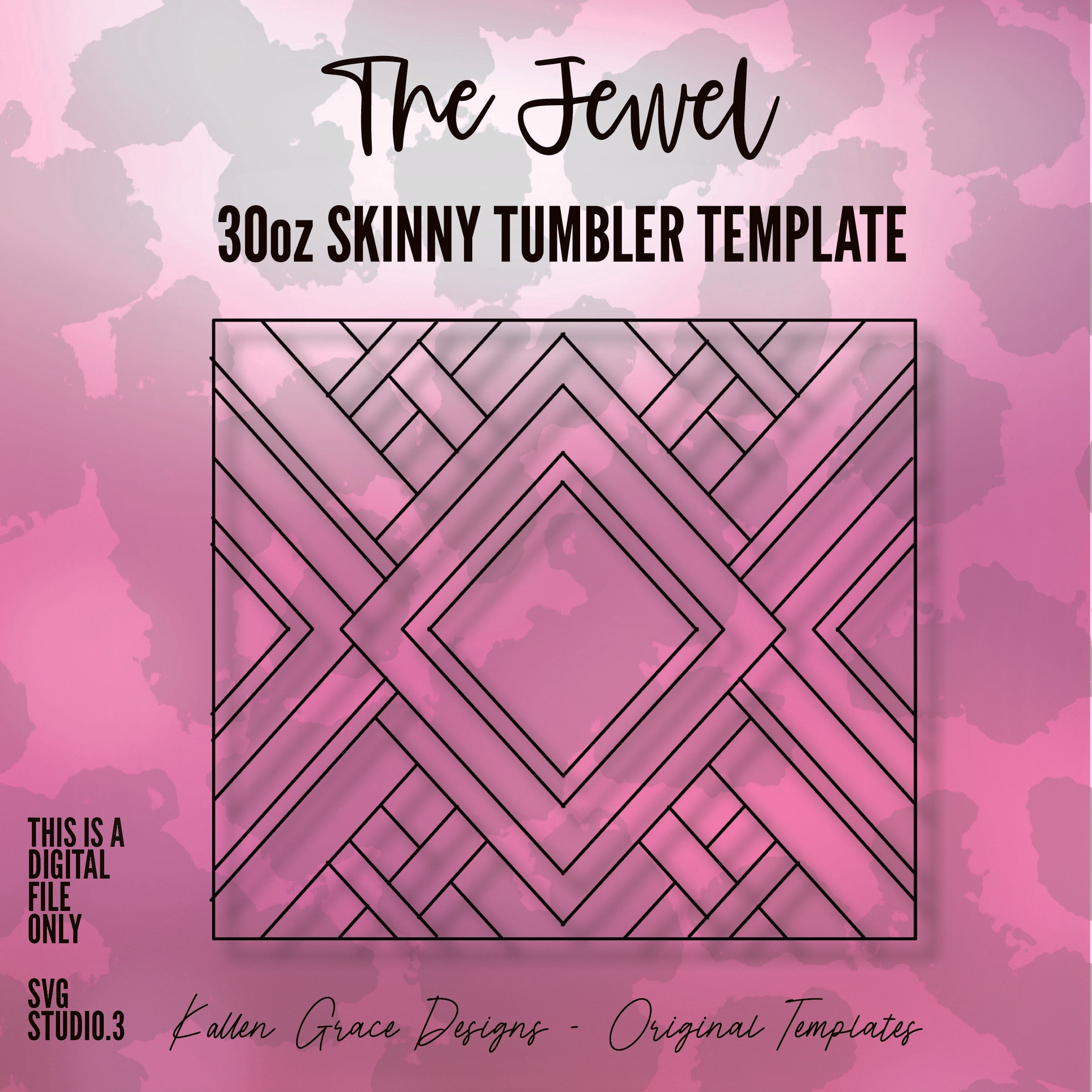 30oz Jewel Tumbler Template