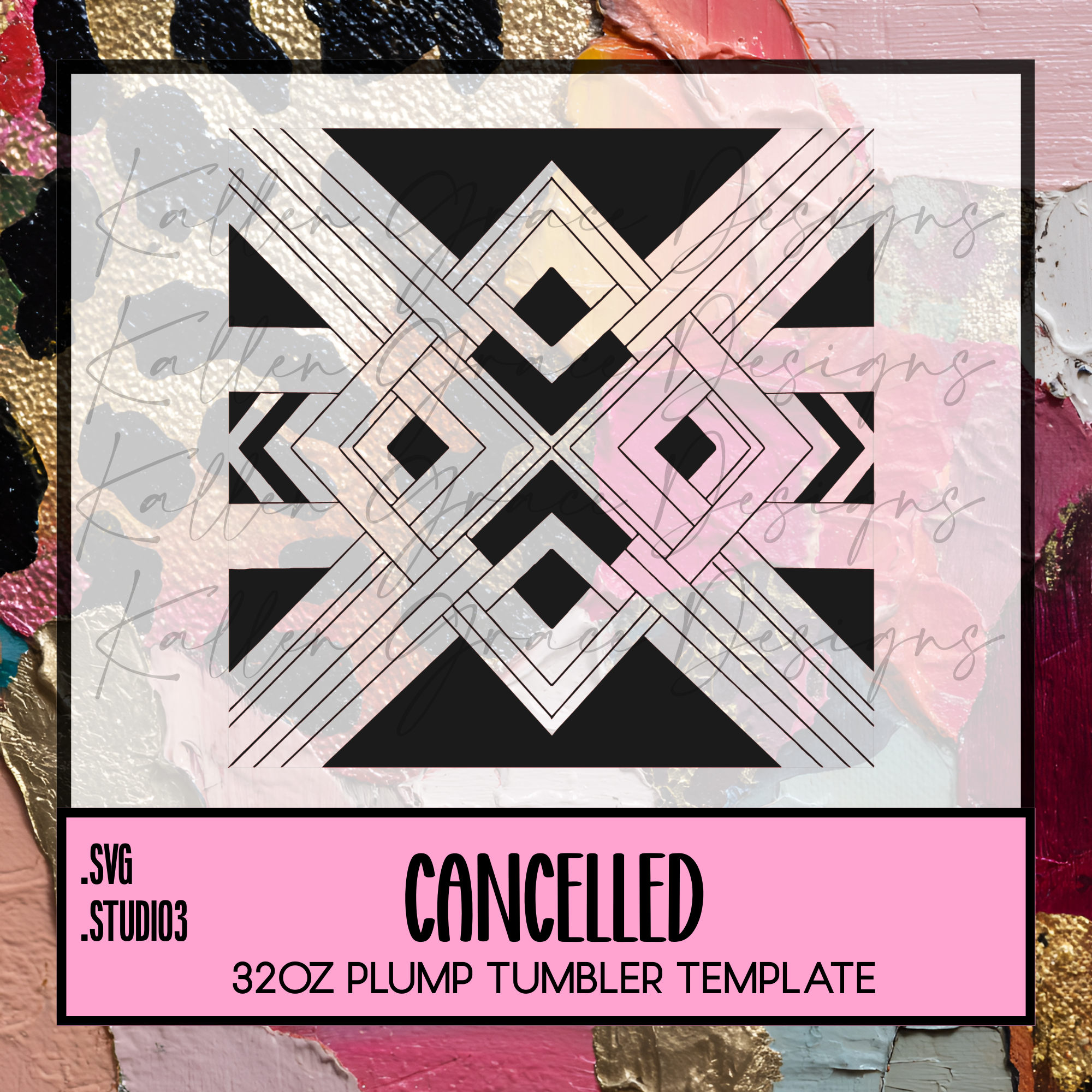 Cancelled 32oz {Tumbler Template}