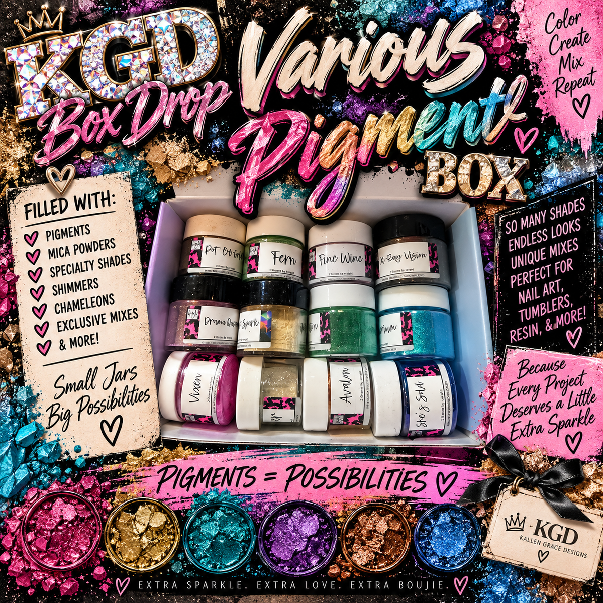 Various Pigment Box {BOX DROP} ONLY ONE!!!