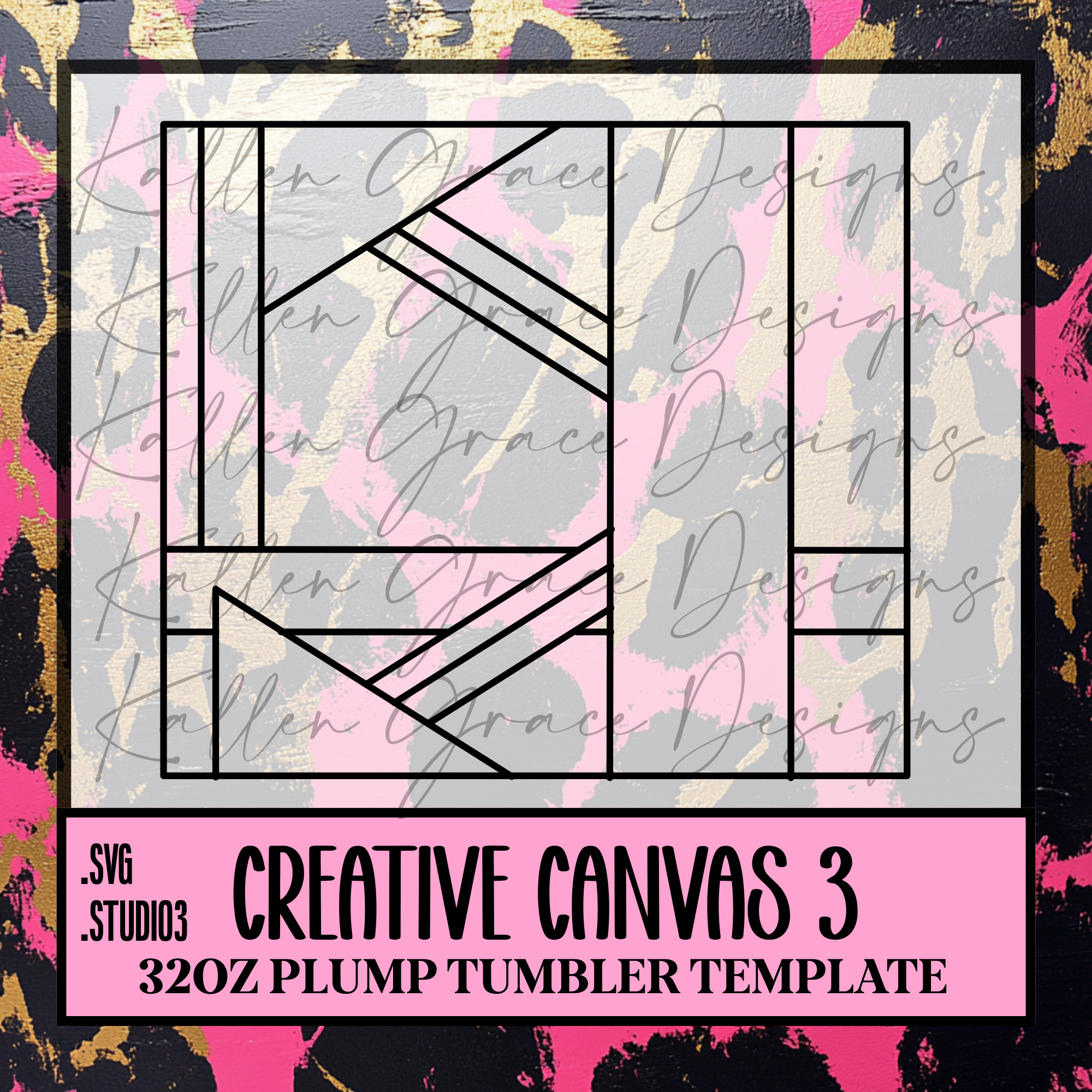 32oz Creative Canvas #3 {Tumbler Template}