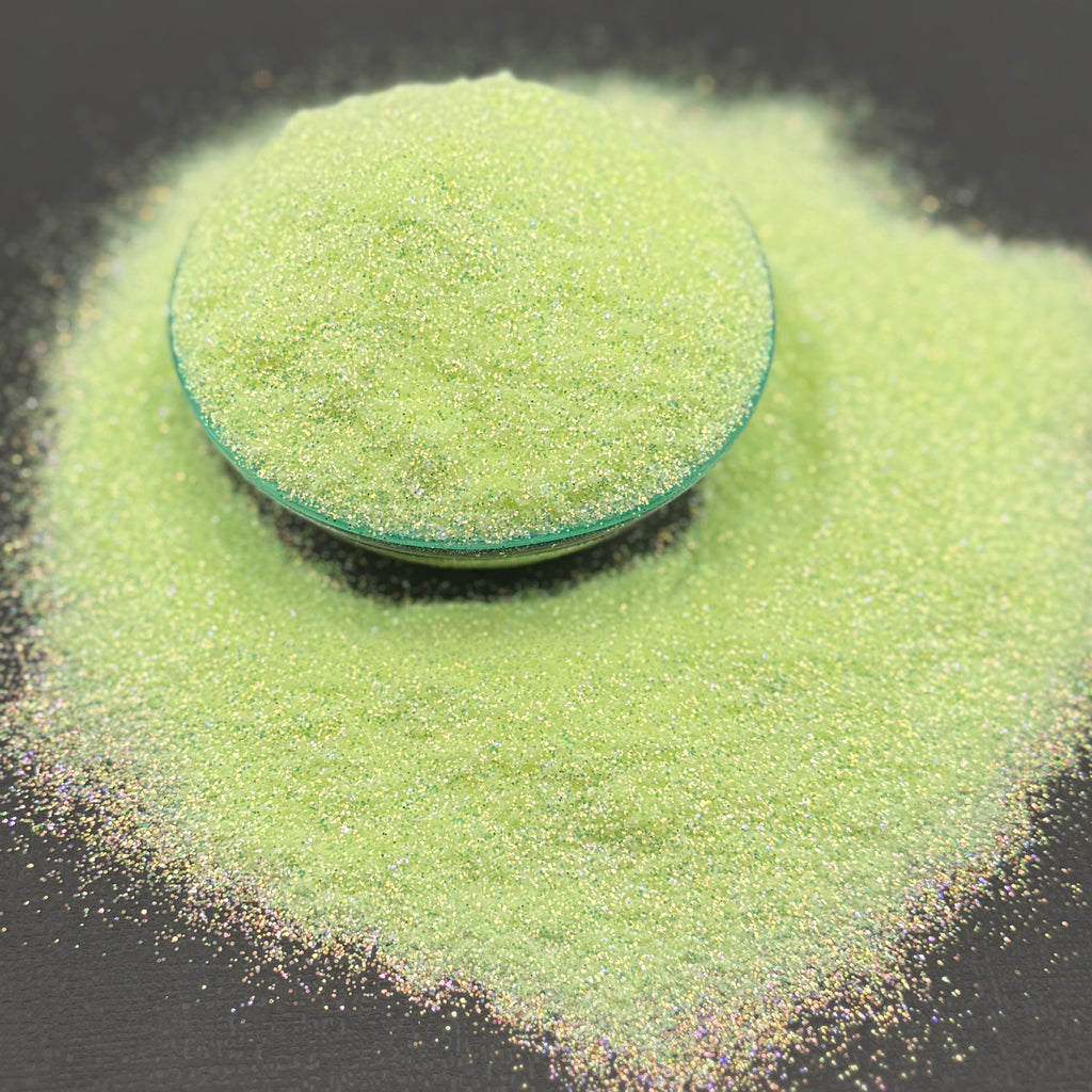Yellow Glow Green {Fine Glow Glitter}