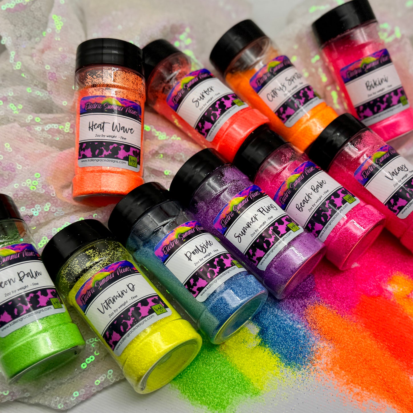 Electric Summer Neon Glitter Bundle {Fine}