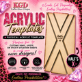 Half X {Acrylic Template}