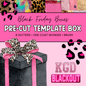 BLACK BOX {PRECUT TEMPLATE BOX}