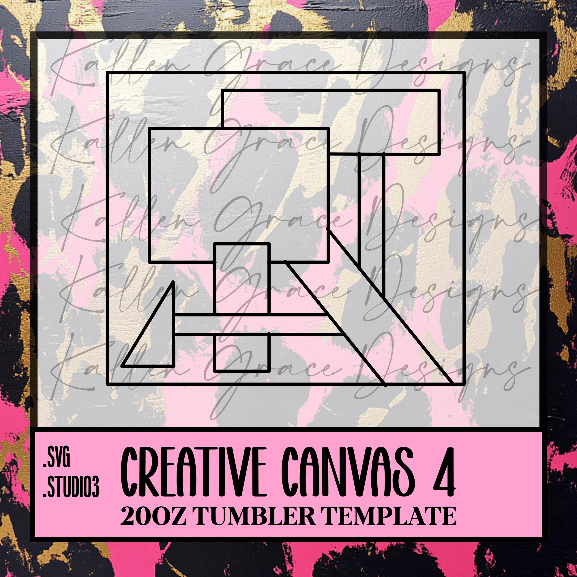20oz Creative Canvas #4 {Tumbler Template}