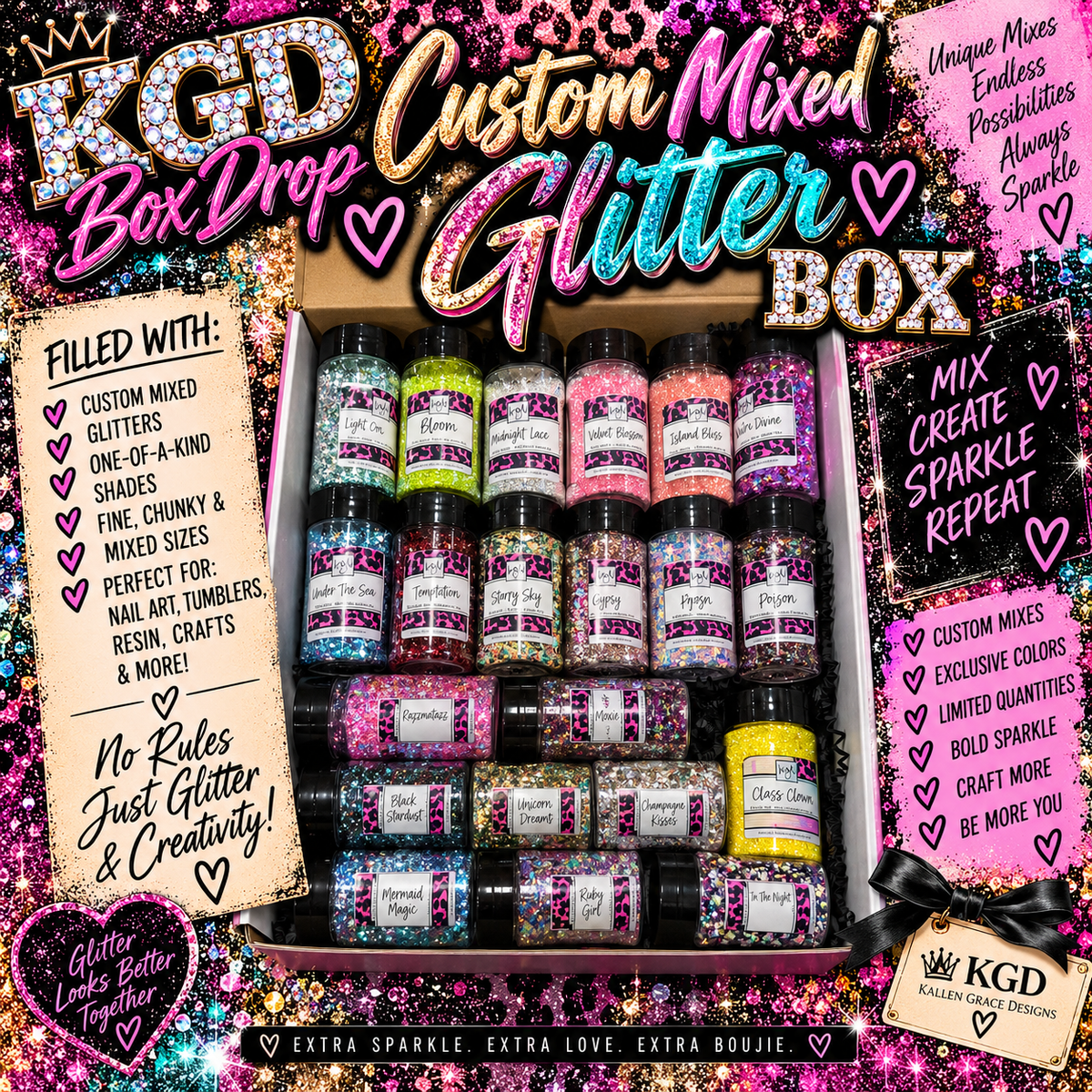 Exclusive Custom Mixed Glitter Box {BOX DROP} ONLY ONE!!!