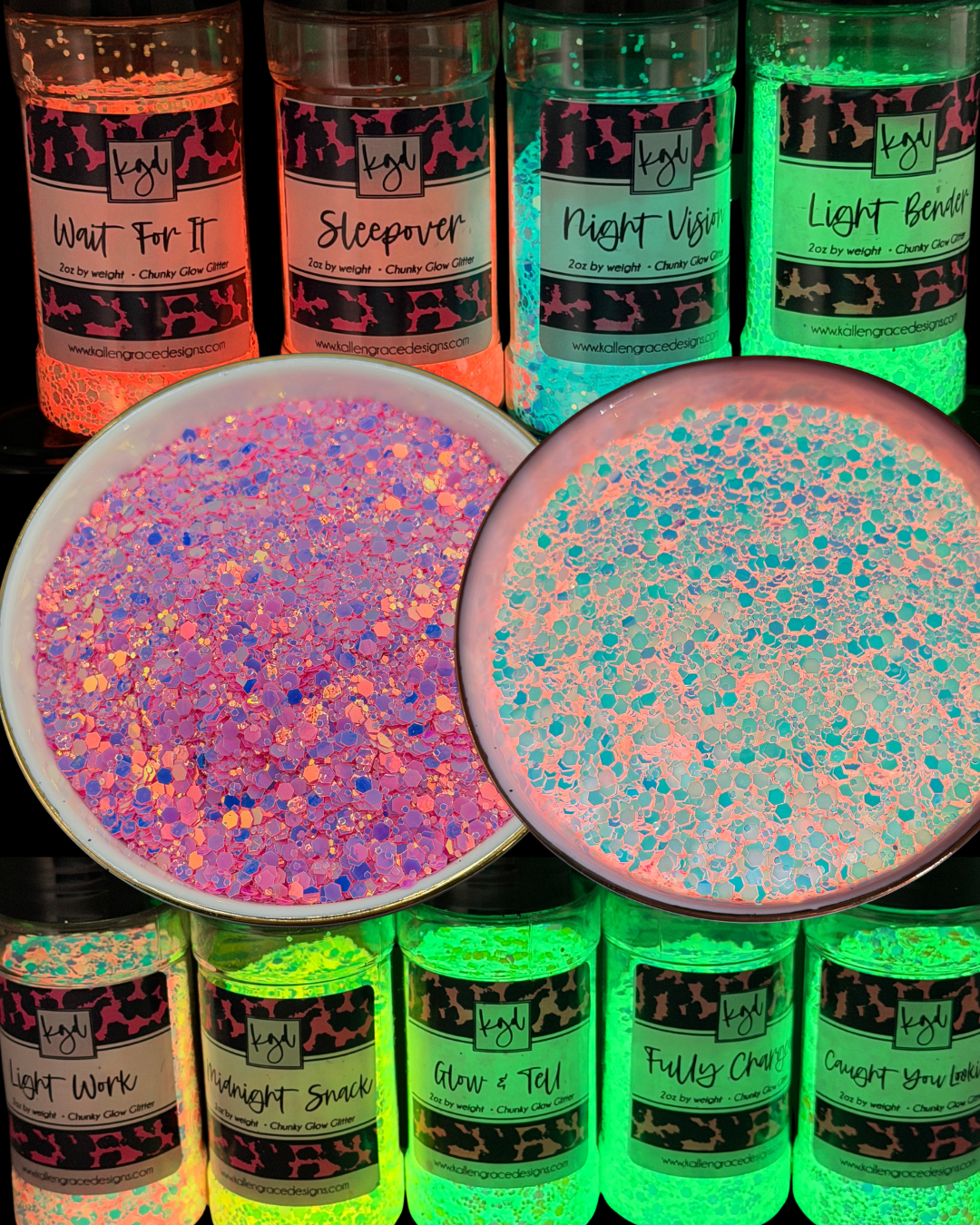 Light Work {Chunky Glow Glitter}