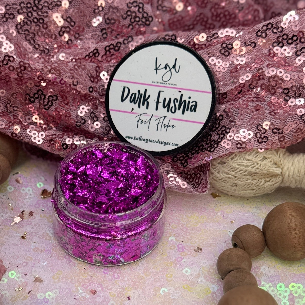 Dark Fuschia {Foil Flake}