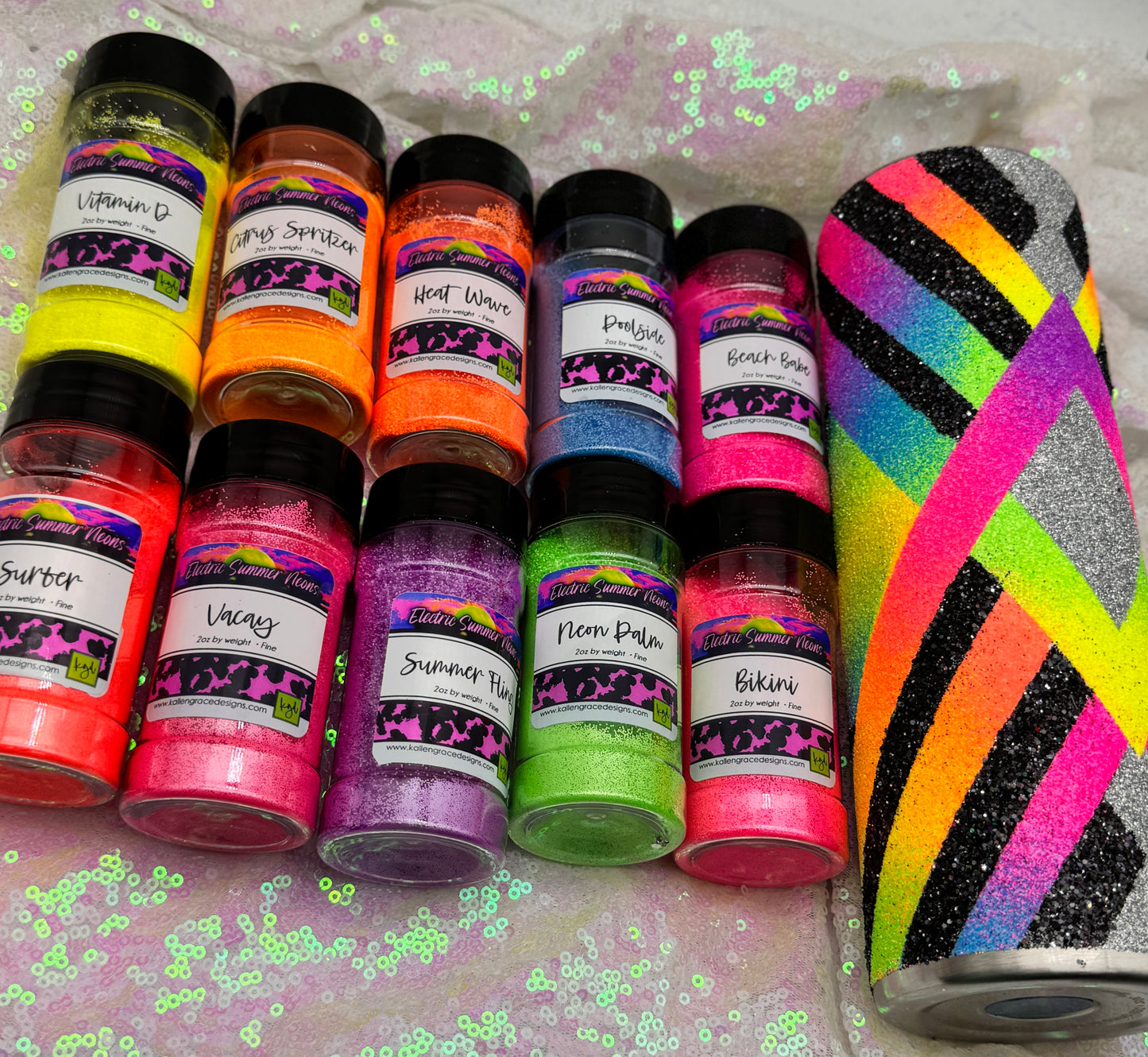 Electric Summer Neon Glitter Bundle {Fine}