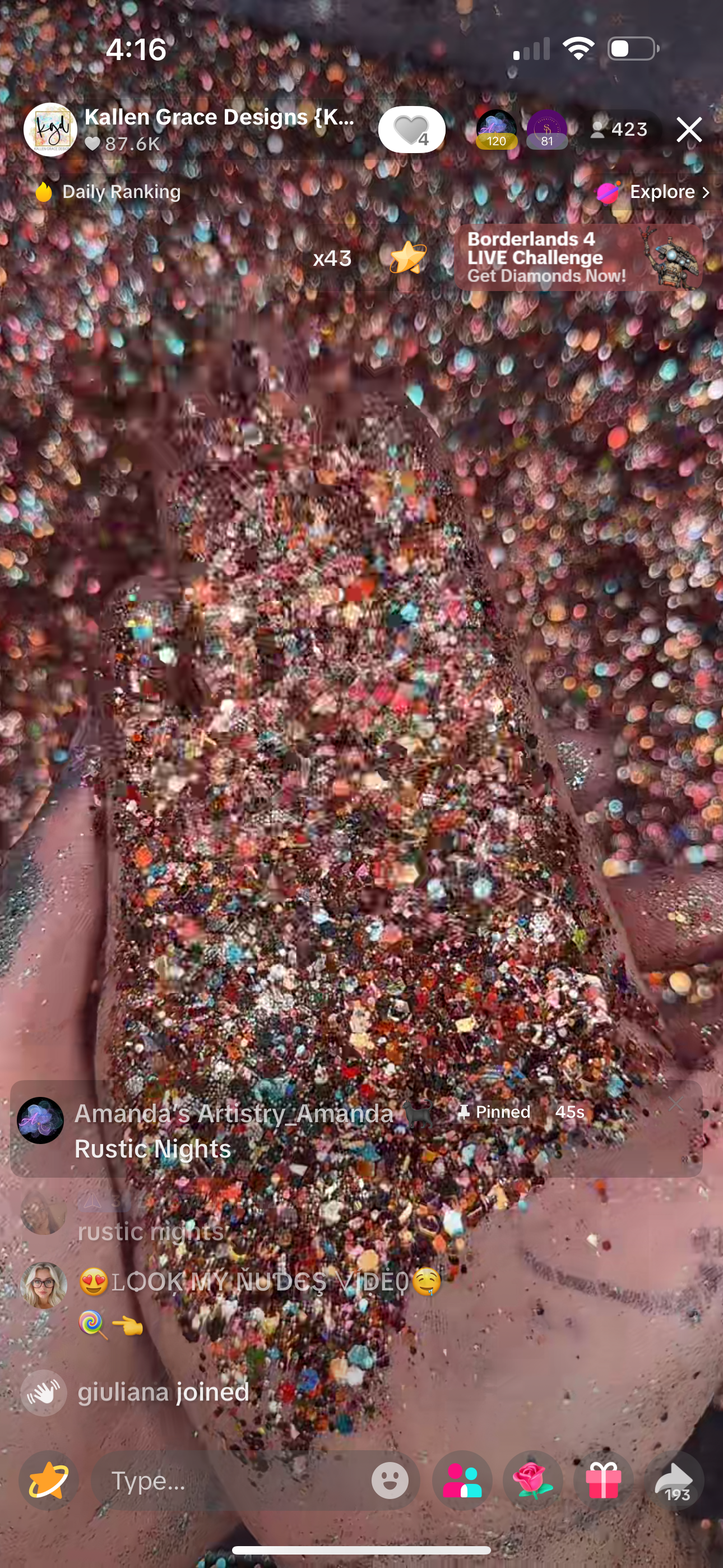 Rustic Nights {VAULT GLITTER MIX 9/12}
