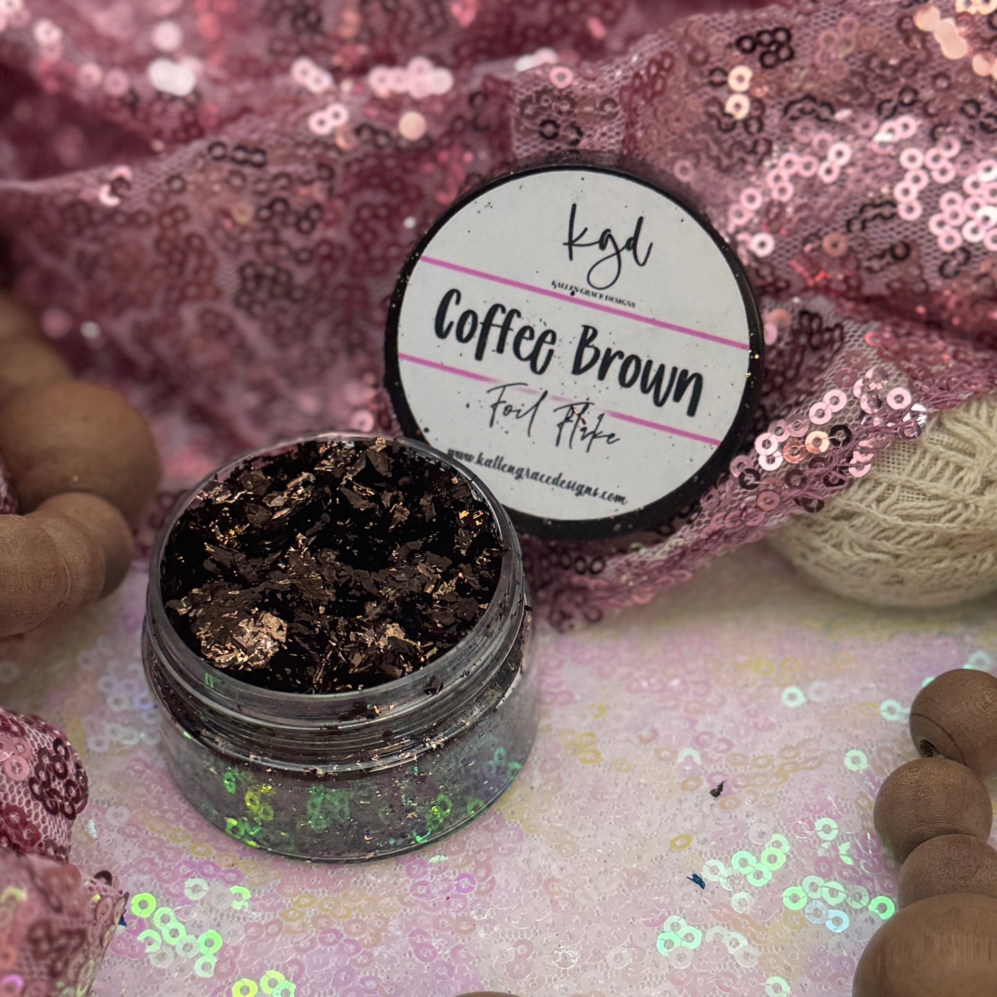 Coffee Brown {Foil Flake}