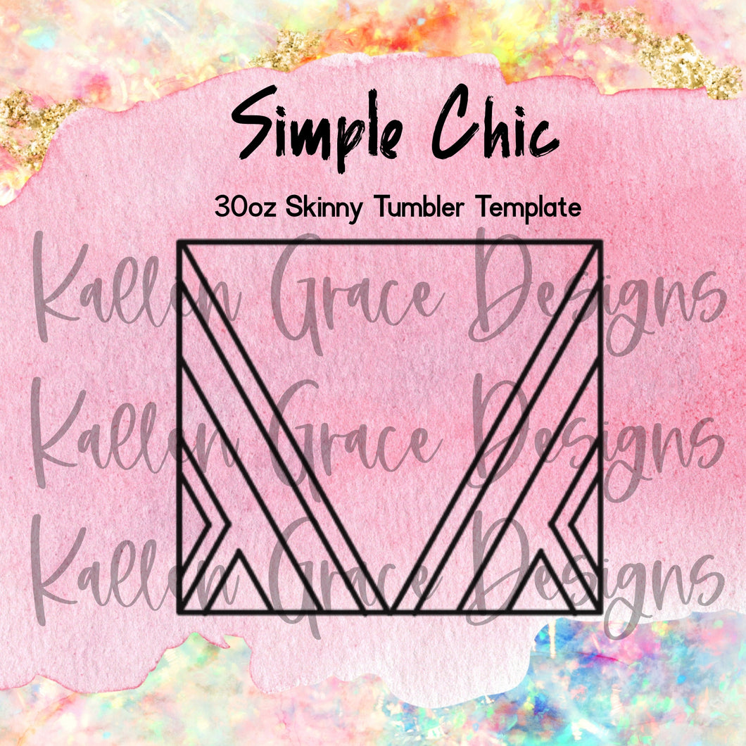 Simple Chic 30oz Template