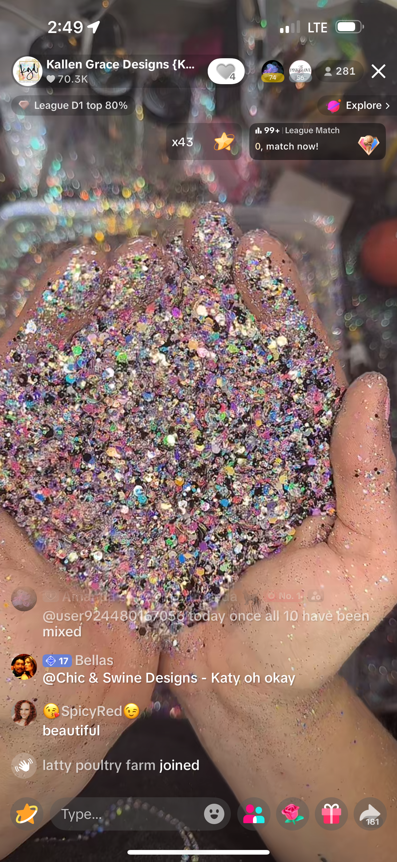 No Opal-ogies w/ black {VAULT GLITTER MIX 9/12}