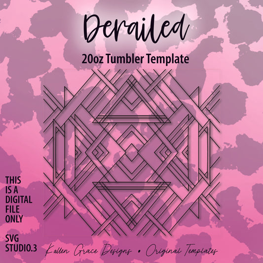 20oz Derailed Tumbler Template