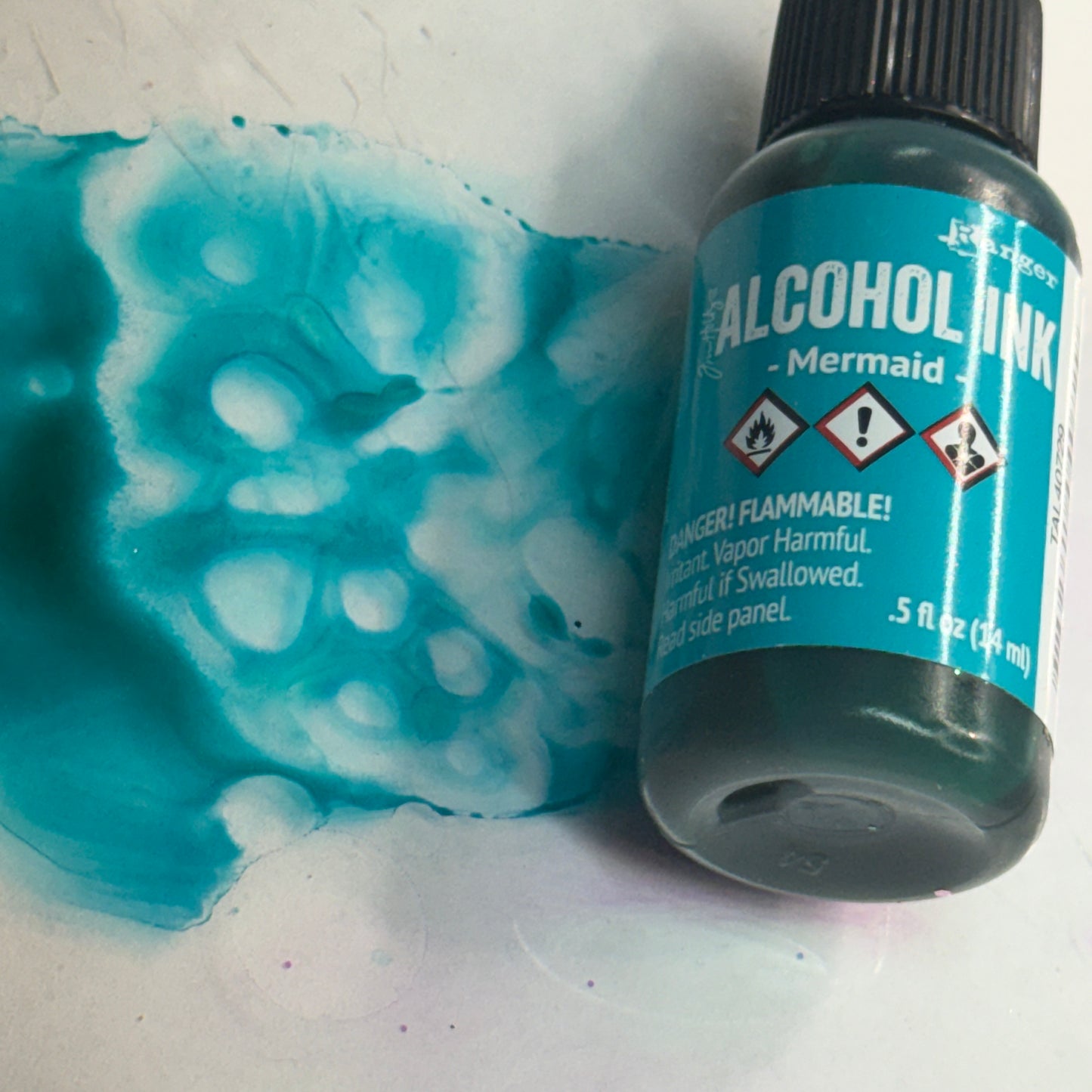 Mermaid {Tim Holtz Alcohol Ink}