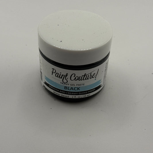 Heavy Gel Paste - Black  {Paint Couture} 2oz