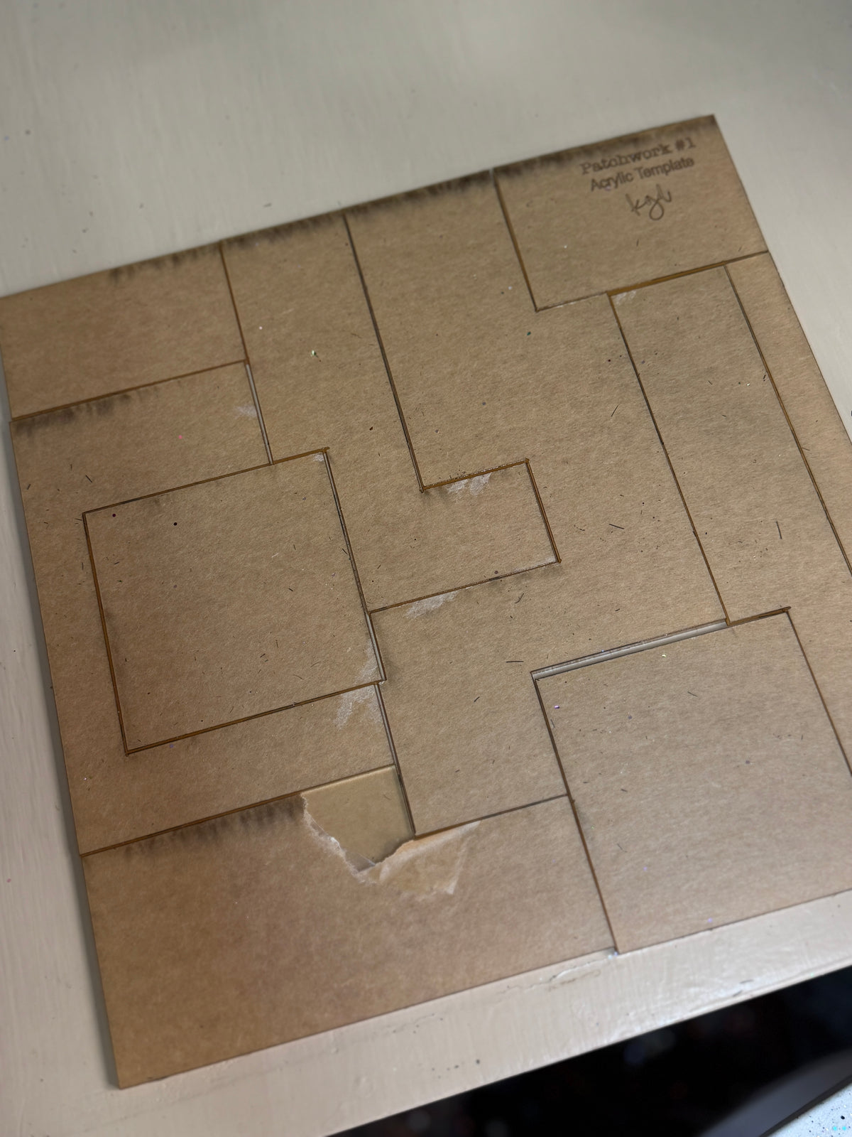 Patchwork #1 {Acrylic Template}