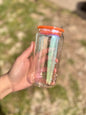 Iridescent glass cans {Random Color}