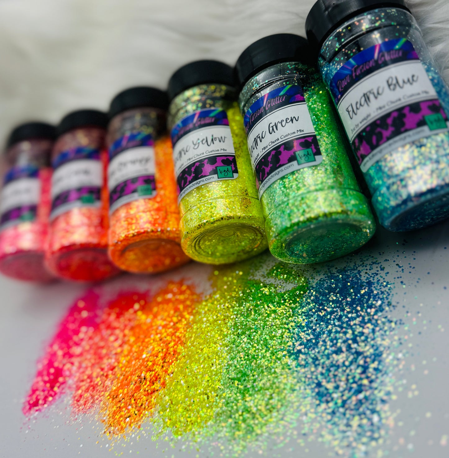 Rave Fusion Neon Glitter Bundle {Mini Chunk Custom Mix}