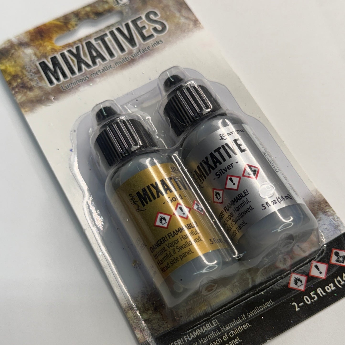2Pk Gold & Silver Mixative {Tim Holtz Alcohol Ink}