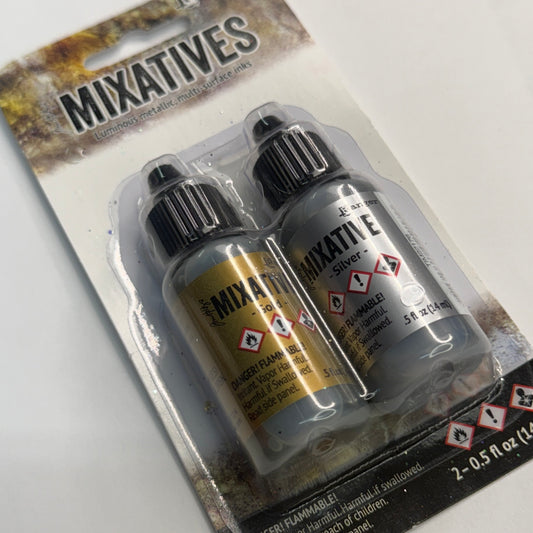 2Pk Gold & Silver Mixative {Tim Holtz Alcohol Ink}