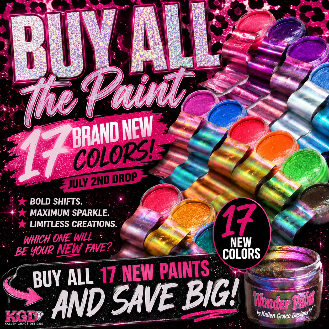 Buy all 17  Wonder Paints - 7.2 Drop