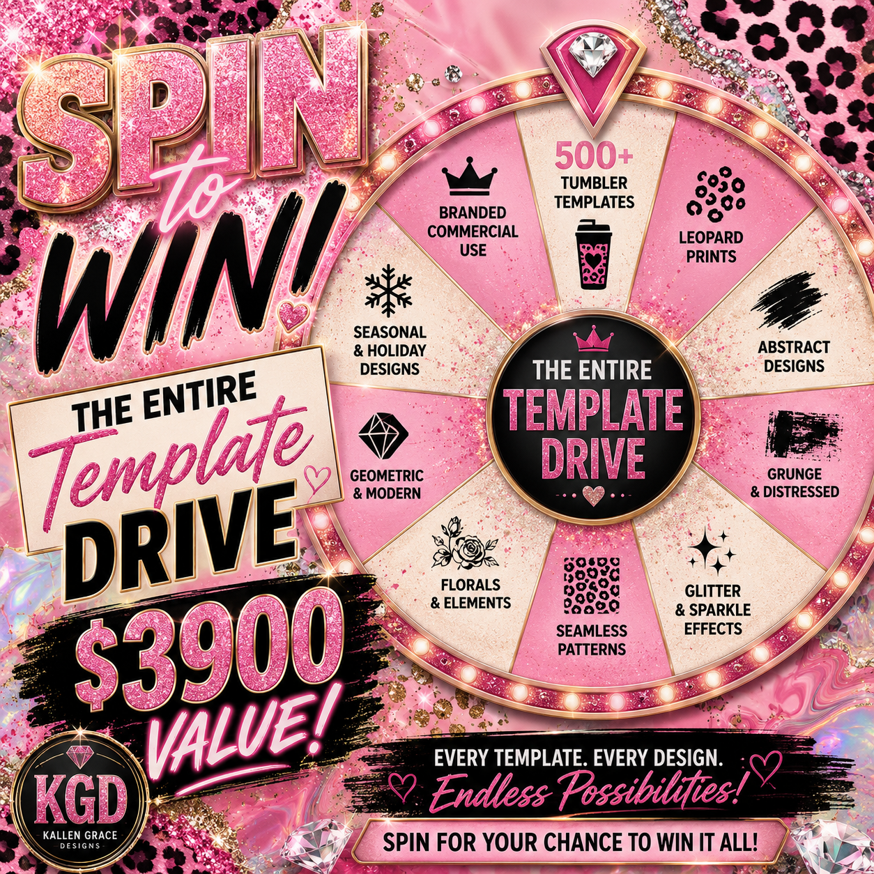 TEMPLATE DRIVE // SPIN TO WIN ENTRIES (READ DESCRIPTION)