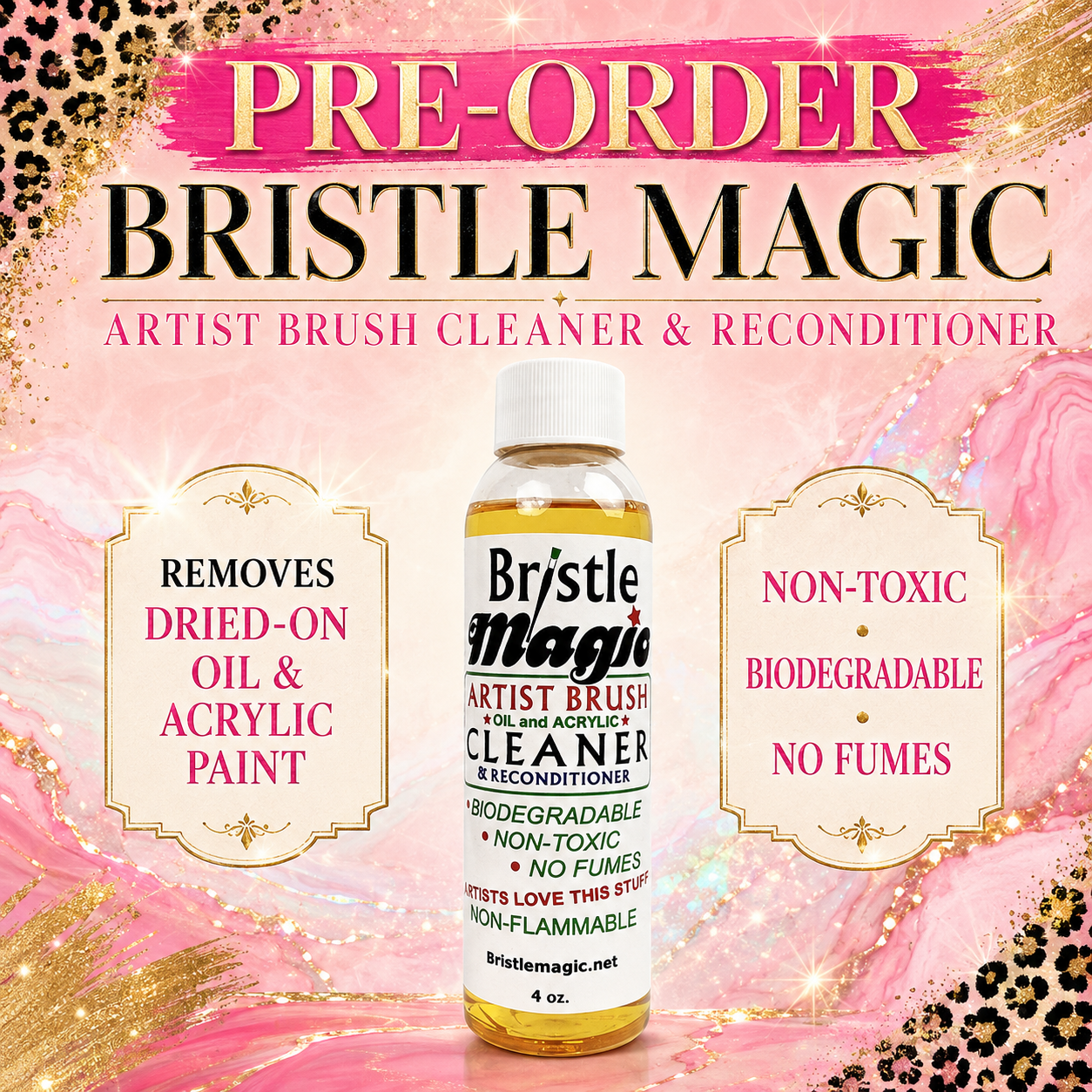 **Pre-Order** BRISTLE MAGIC BRUSH CLEANER {CHOOSE SIZE}
